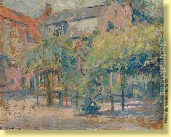 Levieux Cornet A Uccle Oil Painting - Gustave Anthone
