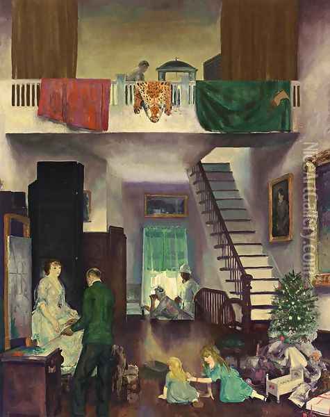 The Studio Oil Painting - George Wesley Bellows