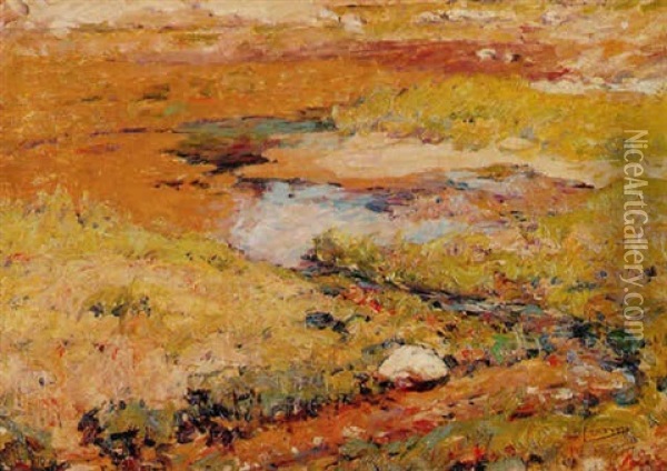 Stream And Rock Oil Painting - William Forsyth