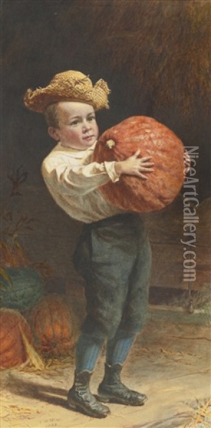 For Thanksgiving Day Oil Painting - Thomas Waterman Wood