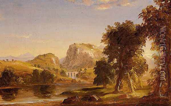 Sketch for 'Dream of Arcadia' Oil Painting - Thomas Cole