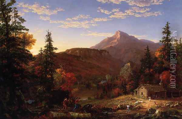 The Hunter's Return Oil Painting - Thomas Cole