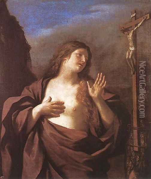 Mary Magdalene in Penitence Oil Painting - Guercino