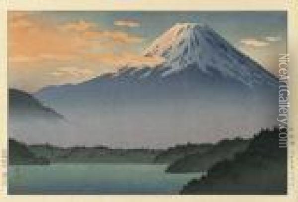 Shojiko (lake Shoji) Oil Painting - Tsuchiya Koitsu