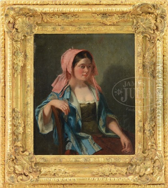 The Pink Bonnet Oil Painting - Haynes King