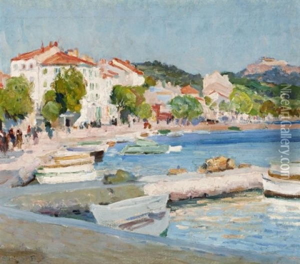Cassis, South Of France Oil Painting - Emanuel Phillips Fox