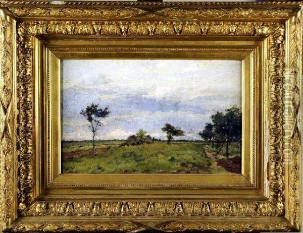 [paysage] Oil Painting - Edouard Jules Joseph Huberti