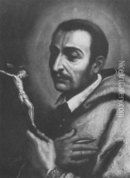 Portrait Des Hl. Karl Borromaus Oil Painting - Daniele Crespi