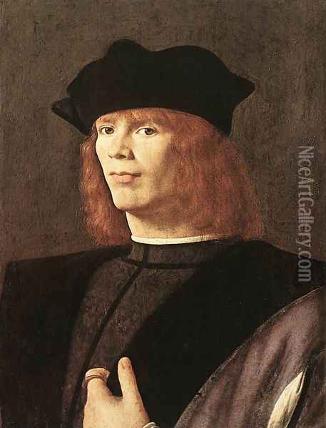 Portrait of a Man c. 1500 Oil Painting - Andrea Solari