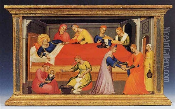 Nativita Della Madonna Oil Painting - Mariotto Di Nardo