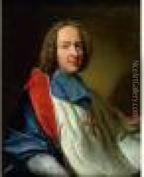 Portrait D'un Ecclesiastique Oil Painting - Hyacinthe Rigaud