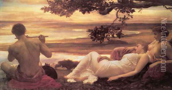 Idyll Oil Painting - Lord Frederick Leighton