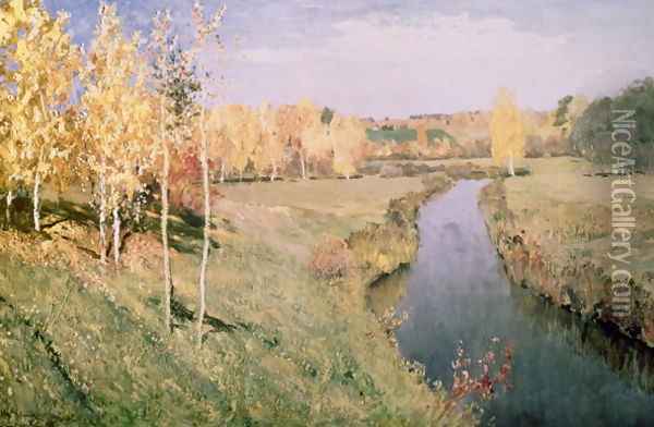 Golden Autumn, 1895 Oil Painting - Isaak Ilyich Levitan