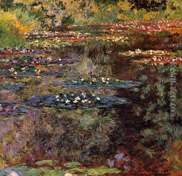 Water-Lilies2 1904 Oil Painting - Claude Oscar Monet