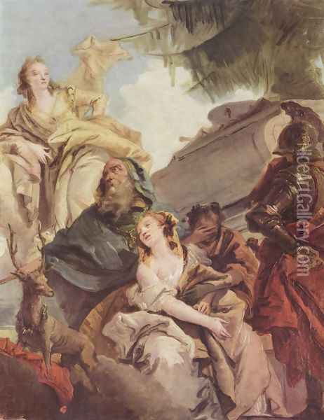 Victims of Iphigenie Oil Painting - Giovanni Battista Tiepolo