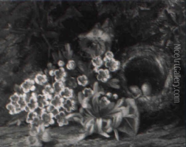 Fruhlingsblumen Oil Painting - Thomas Collins
