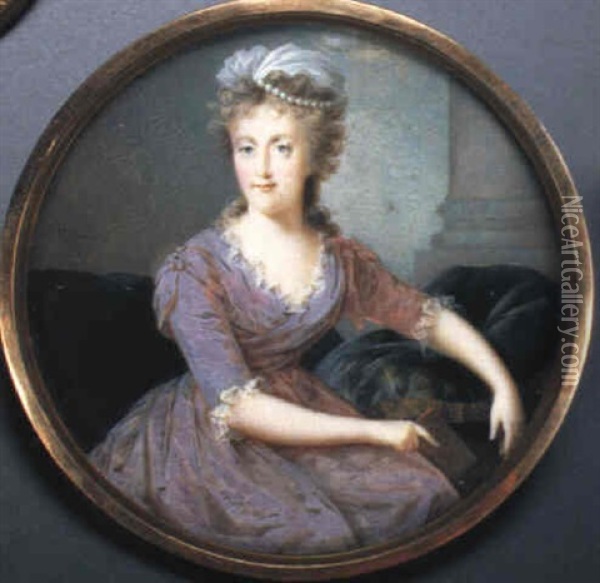 Maria Carolina, Queen Of Naples Oil Painting - Nicolas-Francois Dun