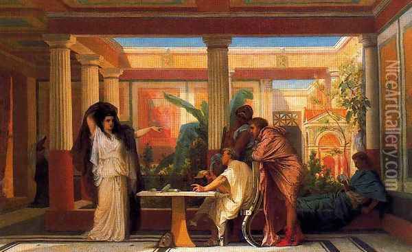 The Rehearsal in the House of the Tragic Poet Oil Painting - Gustave Clarence Rodolphe Boulanger