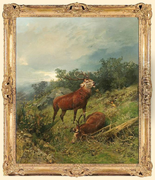 Pokonany Rywal Oil Painting - Ludwig Benno Fay