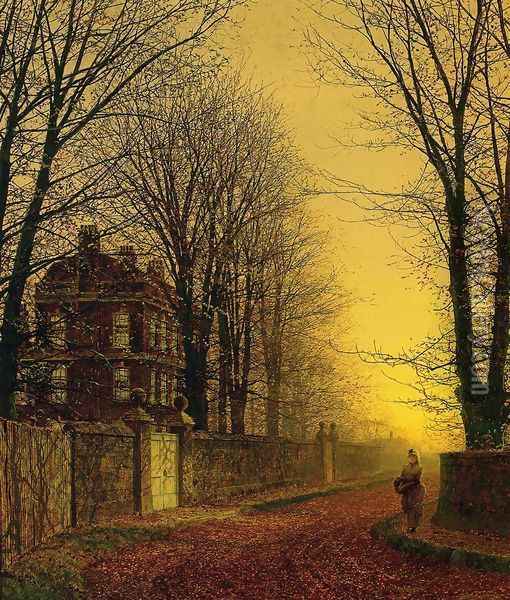 Autumn Gold Oil Painting - John Atkinson Grimshaw