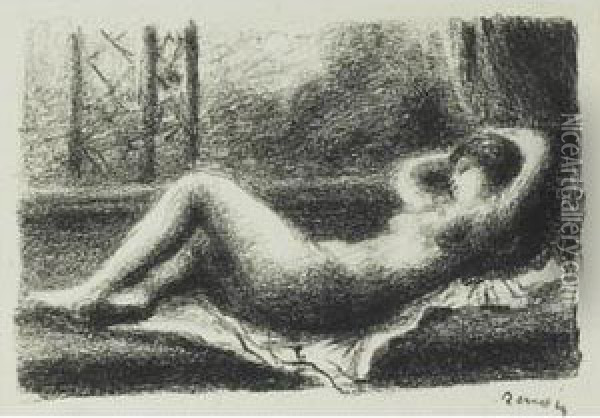 Odalisque Oil Painting - Pierre Auguste Renoir