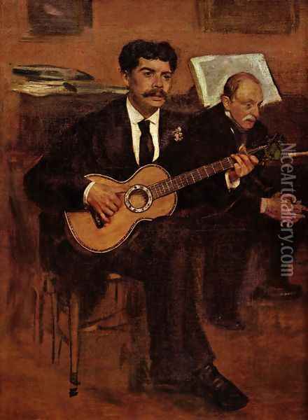 Man playing guitar Oil Painting - Edouard Manet