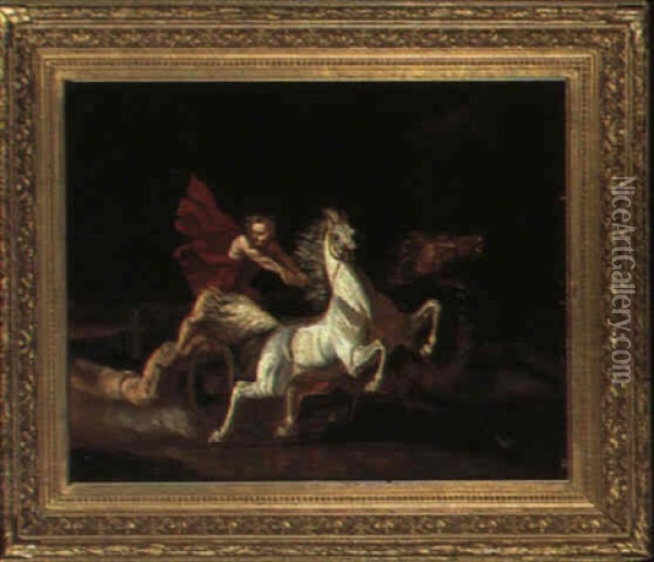Achilles Dragging The Body Of Hector Around The Walls Of Troy Oil Painting - Theodore Mattias von Holst