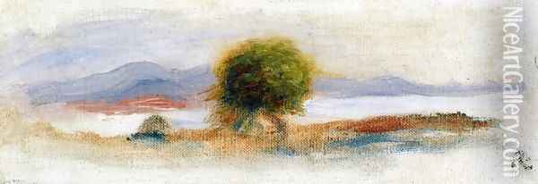 Cagnes Landscape IX Oil Painting - Pierre Auguste Renoir