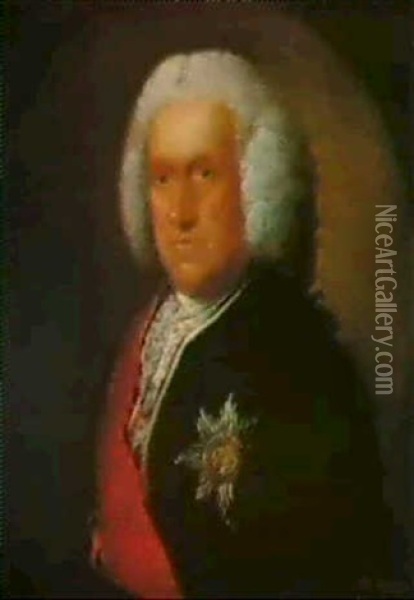 Portrait Of Sir William Stanhope (1702-1772) Oil Painting - Thomas Gainsborough