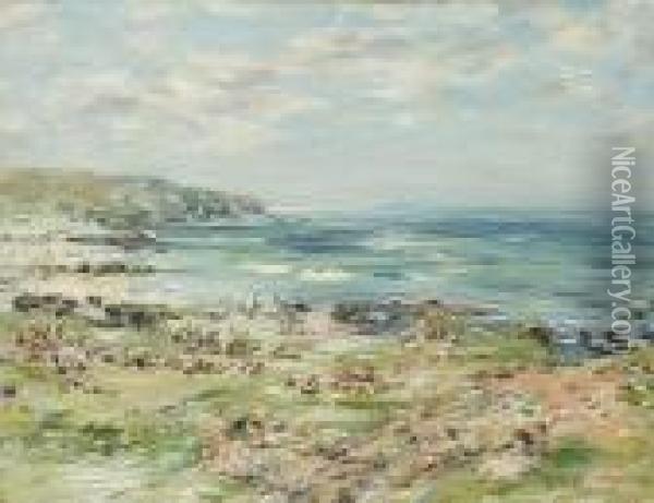 The Preaching Of St Columba Oil Painting - William McTaggart