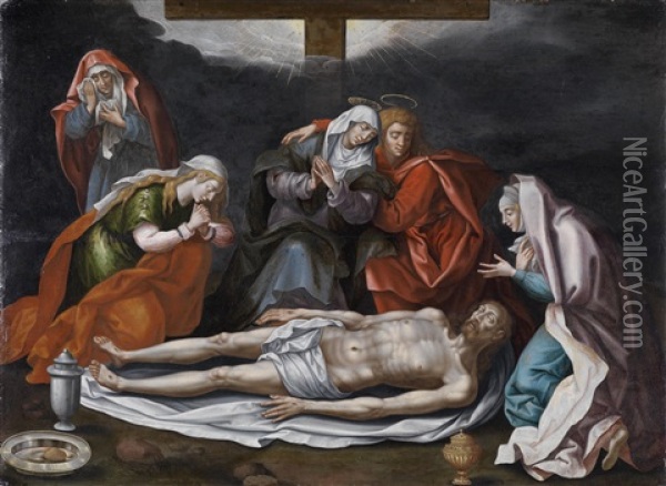 Die Beweinung Christi Oil Painting - Lorenzo Lotto