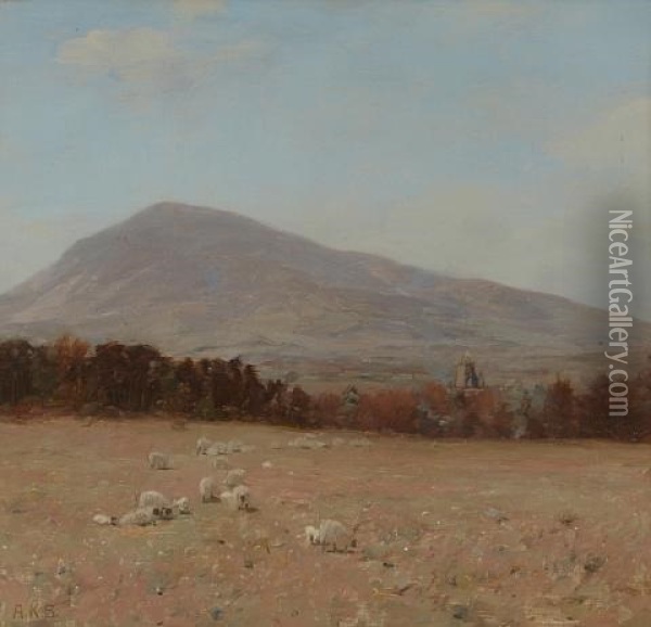 Tinto Hill Oil Painting - Alexander Kellock Brown