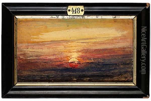 Solnedgang I Berestovets Oil Painting - Vasili Dimitrievich Polenov