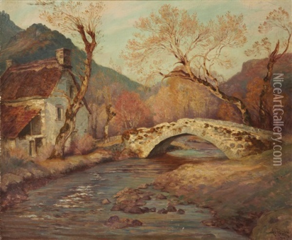 Paysage Dans La Creuse Oil Painting - Armand Point