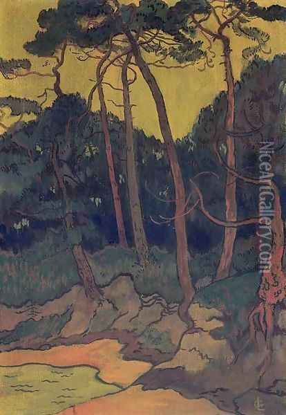 Pins sur la rive Oil Painting - Georges Lacombe