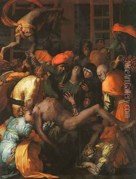 Deposition from the Cross (2) Oil Painting - Rosso Fiorentino (Giovan Battista di Jacopo)
