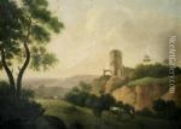 Campagna Romana Oil Painting - Frederick Richard Lee