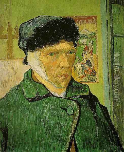Self-Portrait with Bandaged Head Oil Painting - Vincent Van Gogh