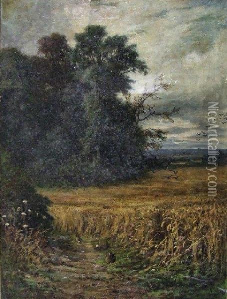 The Cornfield Oil Painting - William Samuel Jay