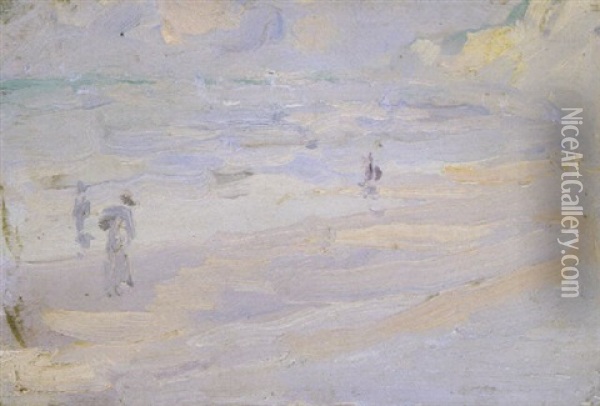 Figures On The Shore Oil Painting - Samuel John Peploe