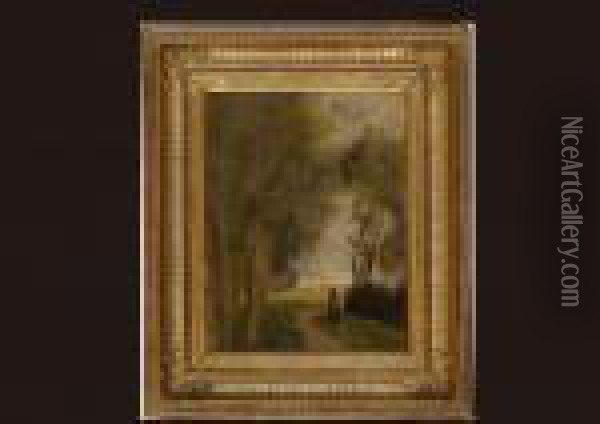 Chemin En Lisiere De Bois Oil Painting - Jean-Baptiste-Camille Corot