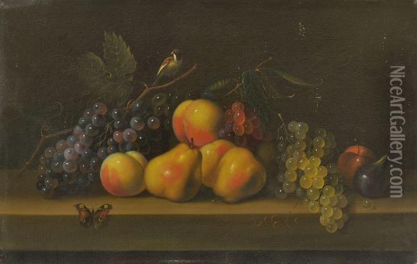 Fruchtestillleben Oil Painting - Josef Correggio