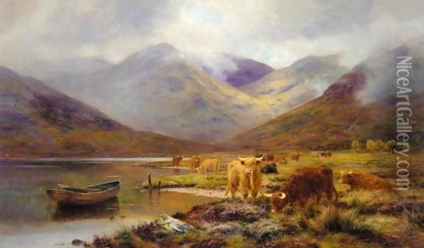 A Glen In Ardgour Oil Painting - Louis Bosworth Hurt