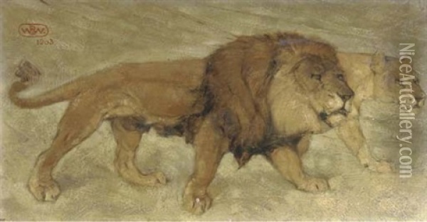 King Of The Jungle Oil Painting - Willem Wenckebach