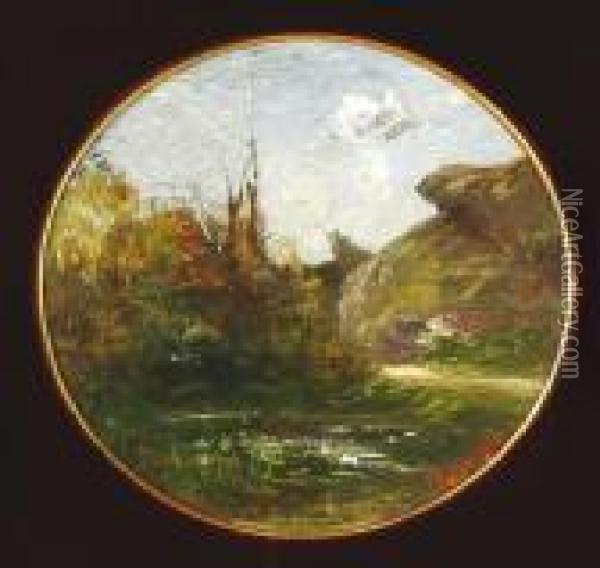 Paysage Rocailleux Oil Painting - Francois Auguste Ravier