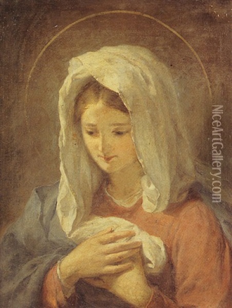 La Vierge De L'annonciation Oil Painting - Nicolo Barabino