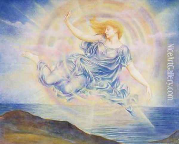 Evening Star over the Sea Oil Painting - Evelyn Pickering De Morgan