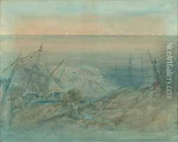 Le Dessous De La Mer Oil Painting - Gustave Dore