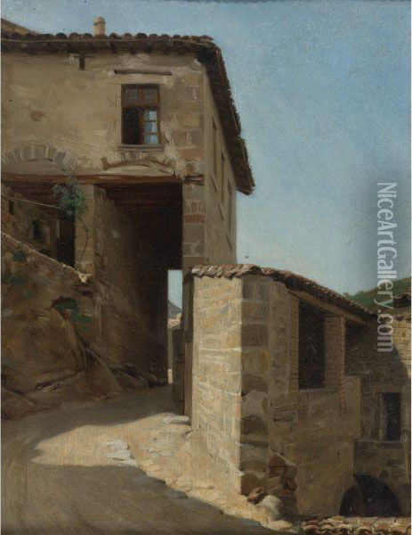 View Du Malleval (loire) Oil Painting - Jean-Jules-Antoine Lecomte du Nouy