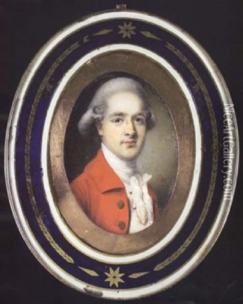 Portrait Of Nathaniel Hone Oil Painting - Horace Hone